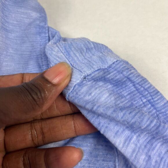 David Cline Snap Button Casual Shirt Ombre Long Sleeve Relaxed Knit Top XXL FLAW - Picture 12 of 12